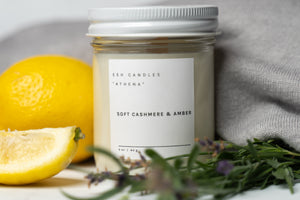 Soft Cashmere & Amber - "The Athena Candle"